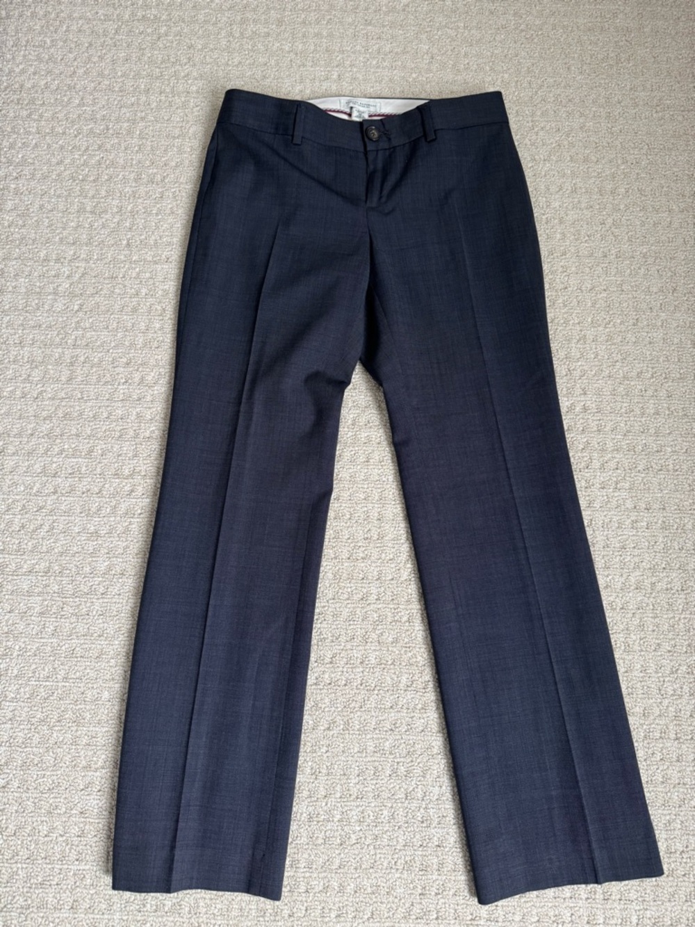 Banana Republic Dark Navy Tailored Dress Pants logan fit 4p